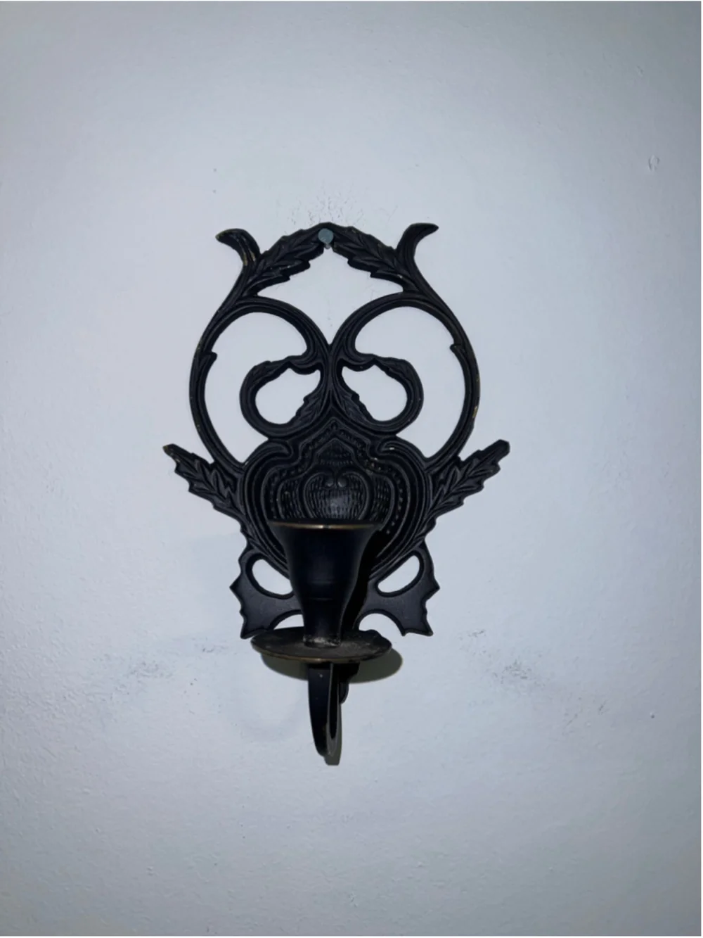 Victorian Gothic Heart Wall Sconce Candle Holder